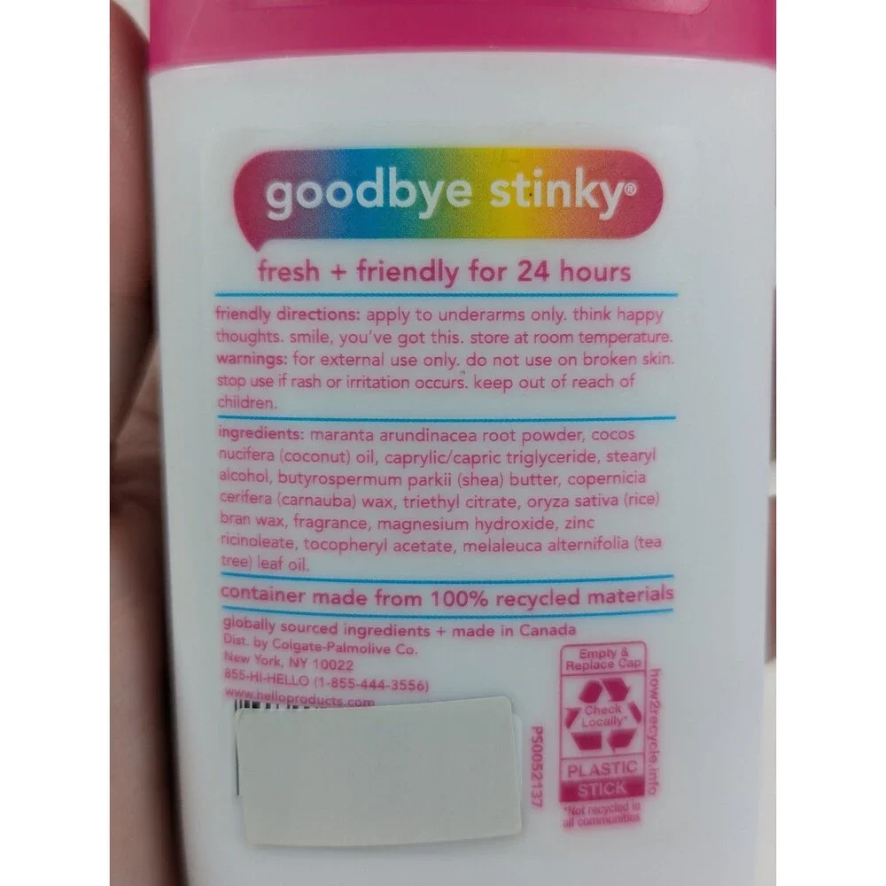 Hello - Deodorant with Shea Butter - Unicorn Aluminum Free - 4 pack